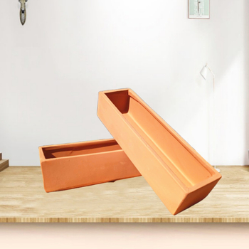Ghiveci dreptunghiular pentru suculente, din ceramică roșie, în stil nordic, rotund și colorat, ceramică respirabilă