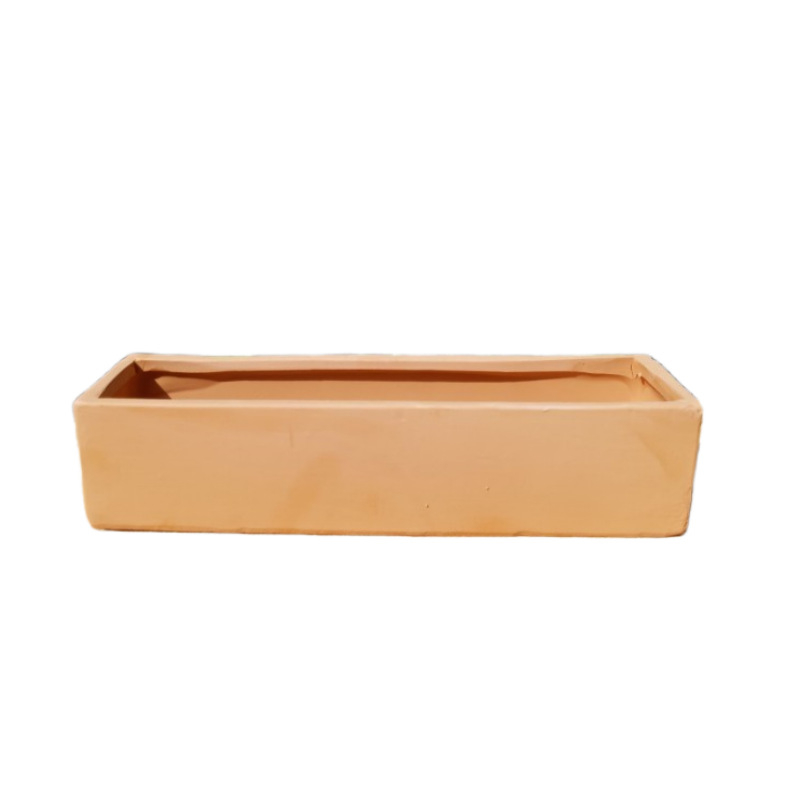 Ghiveci dreptunghiular pentru suculente, din ceramică roșie, în stil nordic, rotund și colorat, ceramică respirabilă
