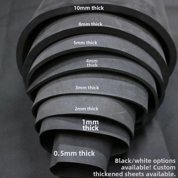 Material EVA – folie sau foaie din spumă, elasticitate înaltă, anti-static, ecologic, alb-negru, grosime 0,5–60 mm