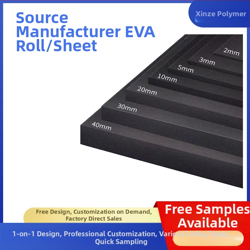 Material EVA – folie sau foaie din spumă, elasticitate înaltă, anti-static, ecologic, alb-negru, grosime 0,5–60 mm