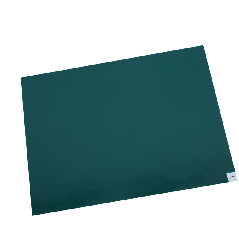 Pad lipicios pentru praf, verde, de unică folosință, 18×24 cm; PE transparent, ruptibil, 45×60 cm