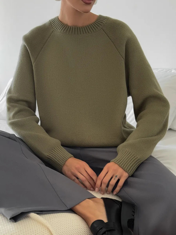 Női oversized pulóver, laza kötött felső