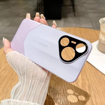 Carcasă protecție din piele sintetică, model lychee, pentru Huawei Pura80Pro și P70, acoperire completă, anti-cadere
