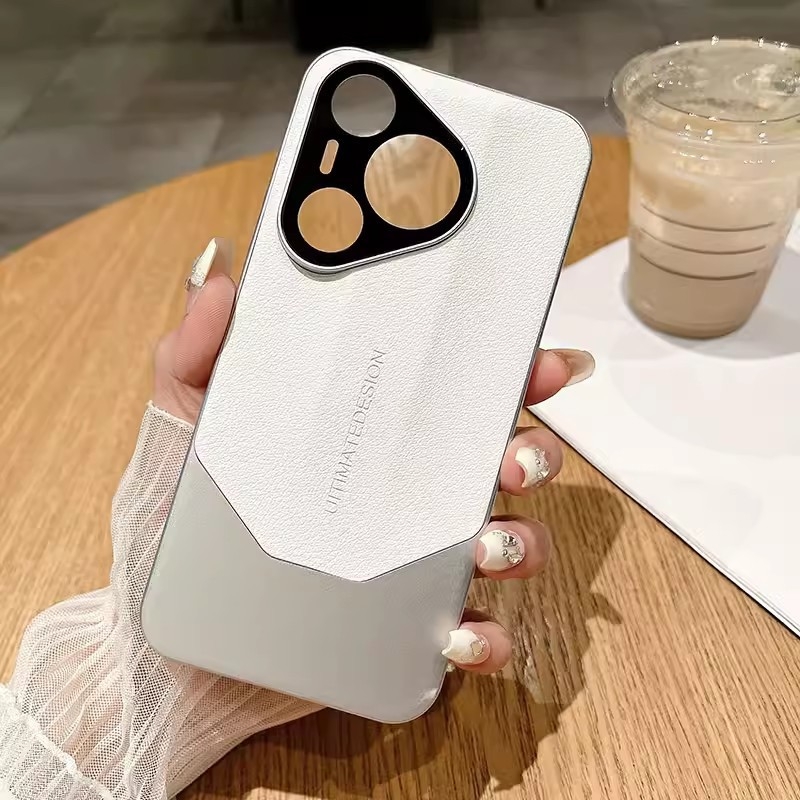 Carcasă protecție din piele sintetică, model lychee, pentru Huawei Pura80Pro și P70, acoperire completă, anti-cadere