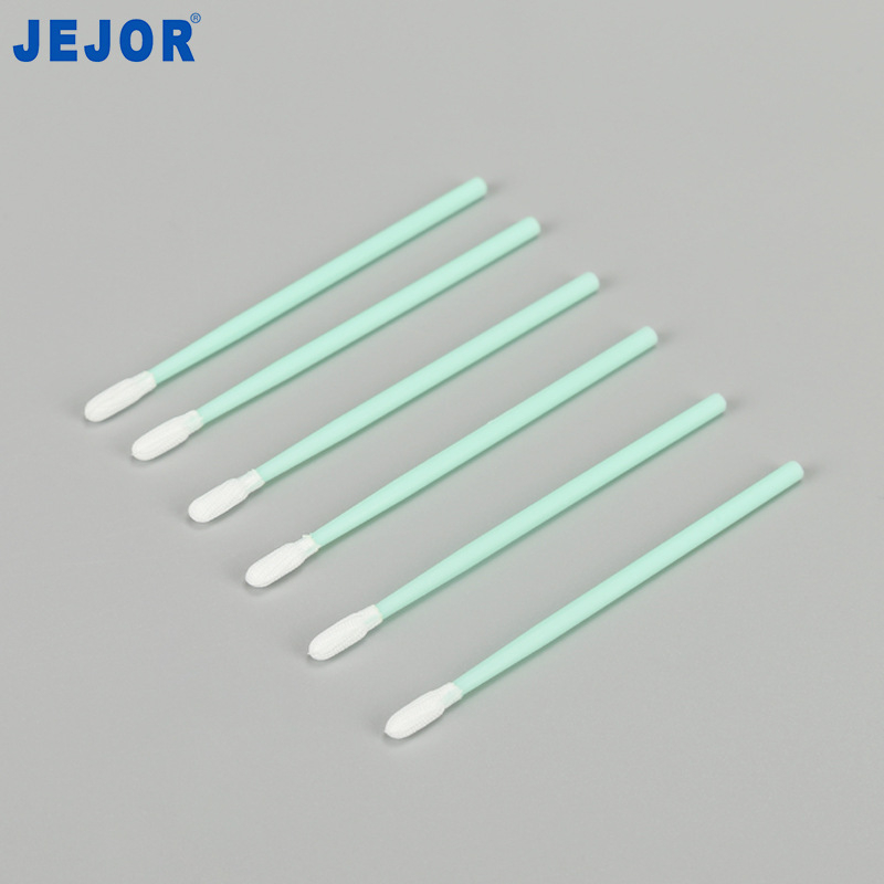 Bețișor de șters cu cap de material fără praf, tampon din bumbac anti-static pentru electronice, curățare în spații curate