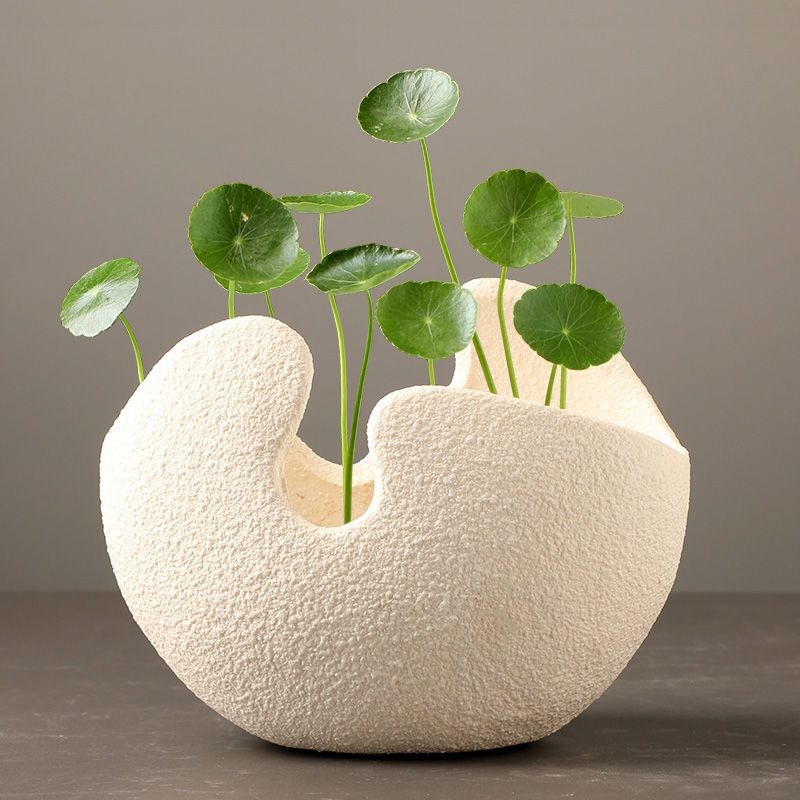 Ghiveci ceramic hidroponic în stil european, cu design unic de vază pentru pothos, money plant și lotus