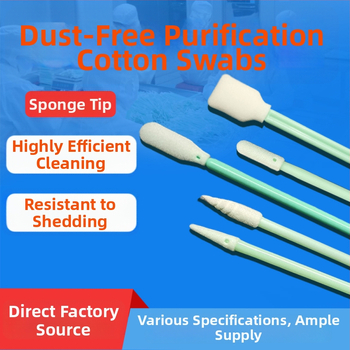 Instrument de curățare personalizat cu vârf din burete, tampon anti-static, fără praf pentru echipamente optice, imprimante și uz industrial