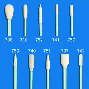 Instrument de curățare personalizat cu vârf din burete, tampon anti-static, fără praf pentru echipamente optice, imprimante și uz industrial