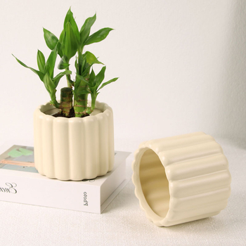 Ghiveci ceramic, stil nordic, compact pentru balcon interior