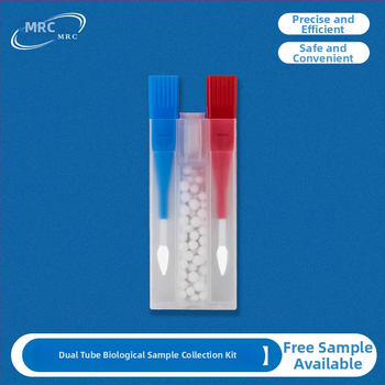 Kit de colectare a probelor biologice cu două tuburi, sterilizare, anti-static, include soluție de conservare și tampon de bumbac pentru extragerea probelor de dovezi.