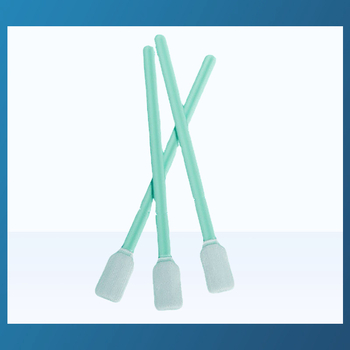 CY-715A Tampon de bumbac antistat fără praf, vârf plat, tijă PP, pentru curățarea suprafețelor