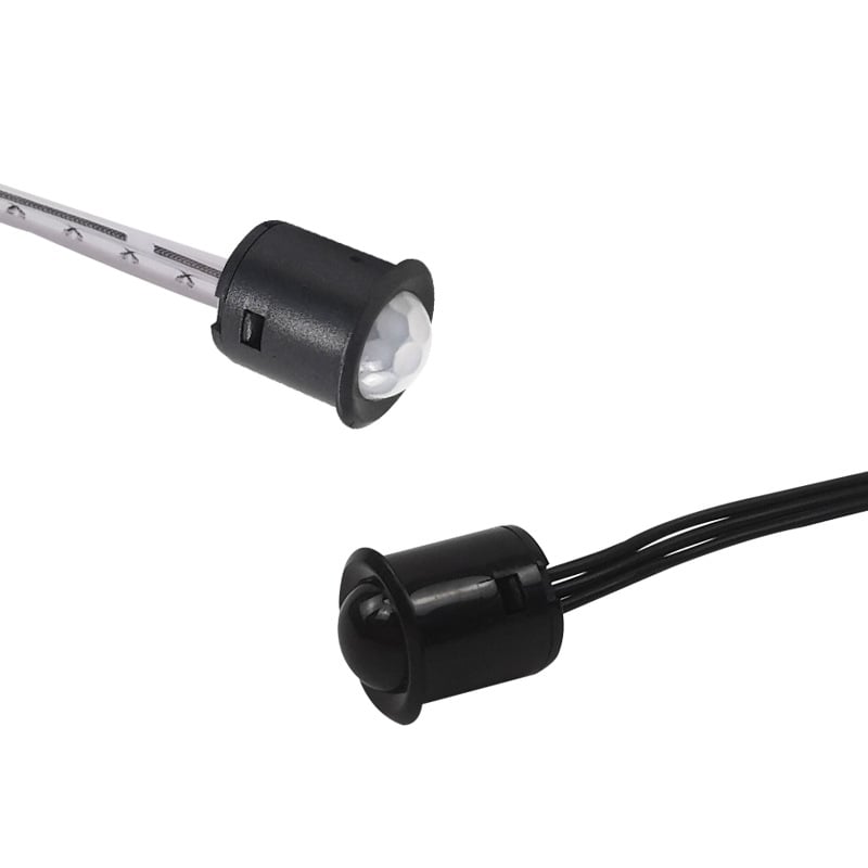 Senzor LED infraroșu de mișcare – întrerupător pentru interior, temporizare de aproximativ 45 s, 12–24 V