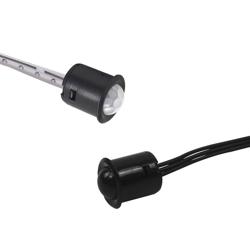 Senzor LED infraroșu de mișcare – întrerupător pentru interior, temporizare de aproximativ 45 s, 12–24 V