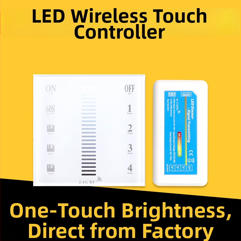 Dotykový LED dimmer typu 86 pre jednobarevný LED pás