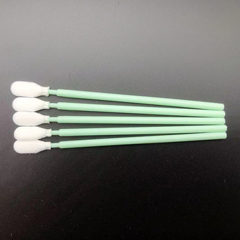 723 Bețișor verde cu vârf plat pentru curățarea suprafețelor, tampon de burete și pânză fără praf