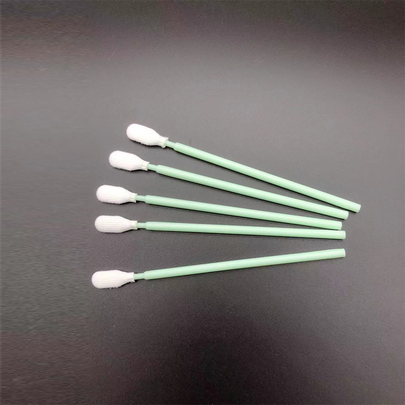 723 Bețișor verde cu vârf plat pentru curățarea suprafețelor, tampon de burete și pânză fără praf