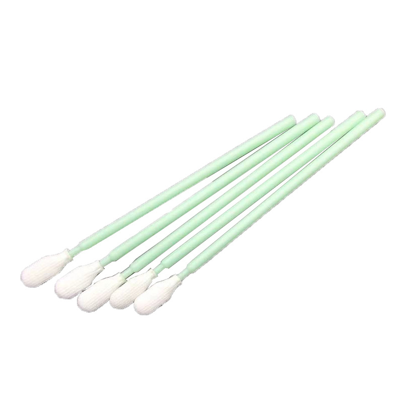 723 Bețișor verde cu vârf plat pentru curățarea suprafețelor, tampon de burete și pânză fără praf