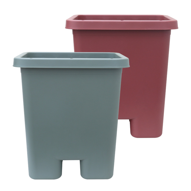 Noul ghiveci dreptunghiular din plastic pentru balcon, adânc, pentru cultivarea legumelor și florilor