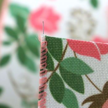 Розова флорална двустранна лента Grosgrain с телен кант и имитация на лен, за DIY панделки и гирлянди