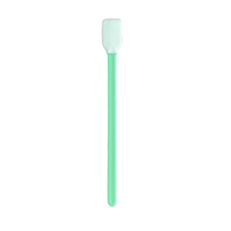 Tampon de bumbac fără scame, vârf pătrat plat, pentru curățarea lentilelor optice, cu tub, cap lat din material textil, pentru încăperi curate