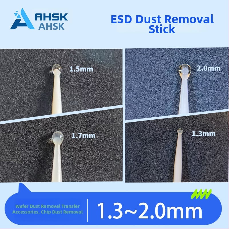 ESD tyč na odstraňovanie prachu z otvorov čipového wafera, šírka lepidla 1,3–2,0 mm