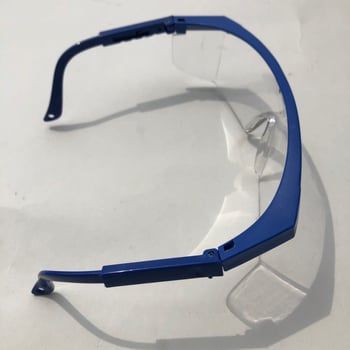 Plave plastične zaštitne naočale za zavarivanje s zaštitom od prašine, prskanja i udara; anti magljenje, anti luk, otporne na ogrebotine, anti odsjaj