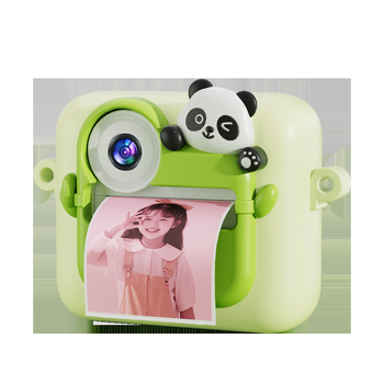 K22 Panda Polaroid-stílusú gyerek kamera — fényképez és nyomtat színes fotókat