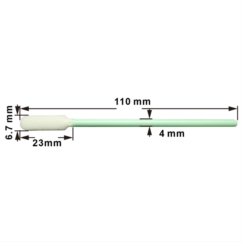 710 Bețișor industrial cu cap plat, 110 mm – curățare lentile optice, anti-static