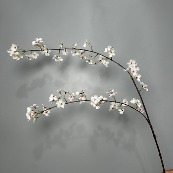 Arbore cu flori de pere, stil chinezesc, ramuri lungi, cu flori de cireș atârnate, mini peisaj Zen
