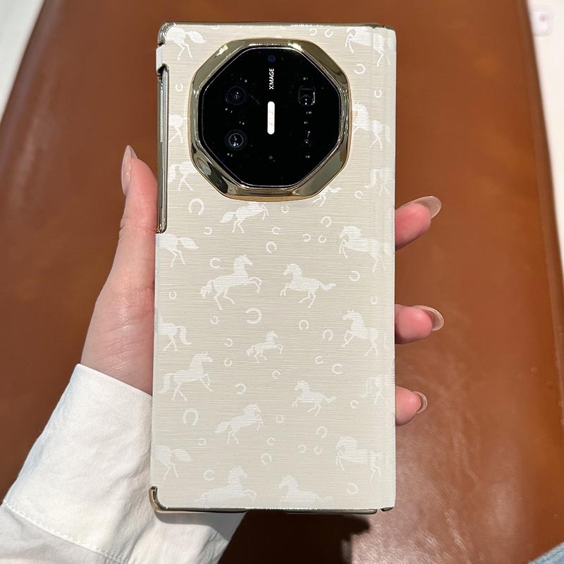 Huawei Mate Xt magnetsko kućište s dvostrukom osi – središnji dizajn, luksuzna PU koža