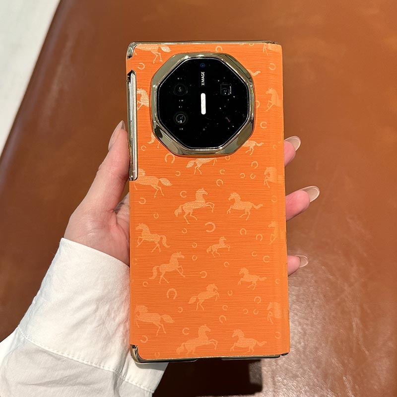 Huawei Mate Xt magnetsko kućište s dvostrukom osi – središnji dizajn, luksuzna PU koža