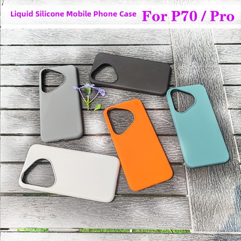 Puzdro z kvapalného silikónu pre Huawei P70, štýlový silikónový kryt pre P70 Pro