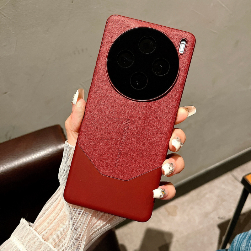 Carcasă din piele pentru Vivo X300 S30Pro, protecție totală, textură lychee