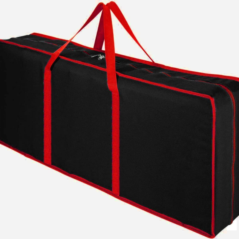 Sac de depozitare Crăciun din material nețesut, stil geantă de mână, organizator pentru decorațiuni și cadouri, spațiu de depozitare pentru living