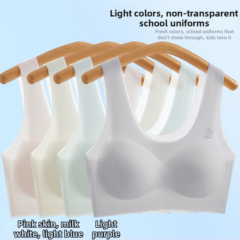 Ice Silk grudnjak u vest-stilu za tine djevojčice, prozračan, diskretan