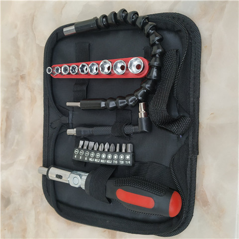 Șurubelniță universală cu clichet, cheie unghiulară în formă de L, ax flexibil, biți Philips, plat, Torx și hex, set de 513 piese cu biți și capete
