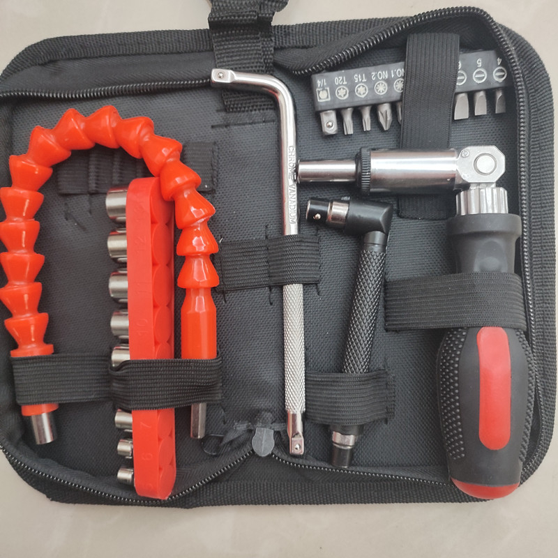 Șurubelniță universală cu clichet, cheie unghiulară în formă de L, ax flexibil, biți Philips, plat, Torx și hex, set de 513 piese cu biți și capete