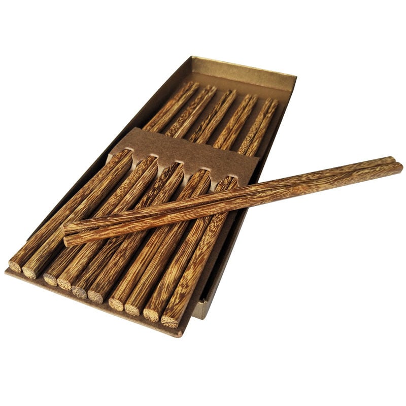 Ξύλινες chopsticks Chicken Wing Wood, σετ 10 ζευγάρια, χωρίς βαφή και χωρίς κερί