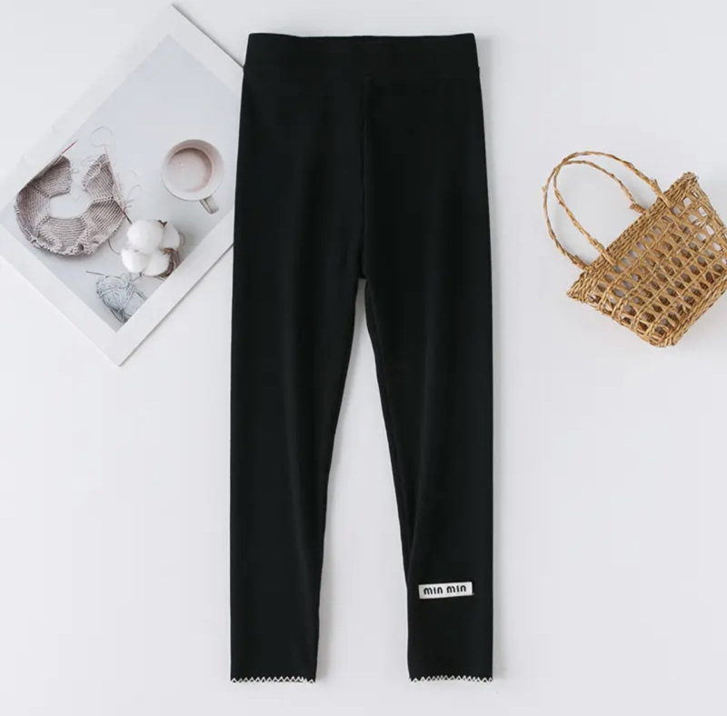 Lányoknak készült vékony pamut leggings tavasszal–őszre, slim-fit, 3–8 éveseknek