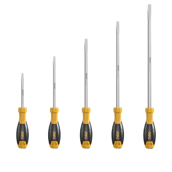 Set de șurubelnițe din oțel S2, izolat, magnetic, cu lungime extinsă, cu cap plat și cap cruciș