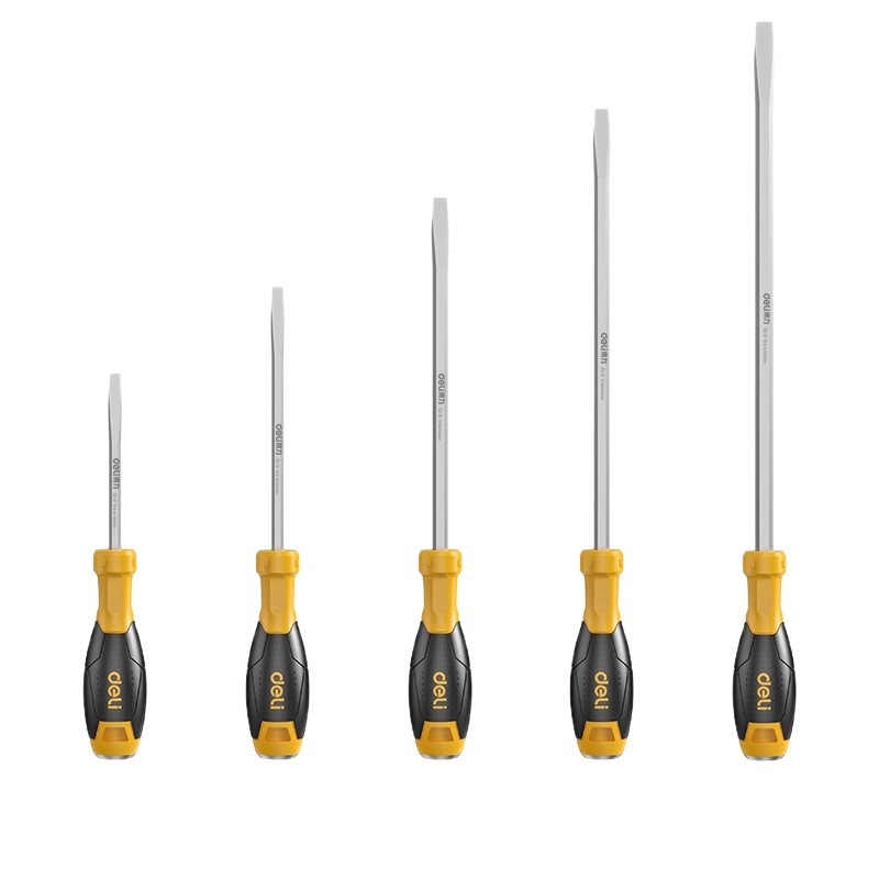 Set de șurubelnițe din oțel S2, izolat, magnetic, cu lungime extinsă, cu cap plat și cap cruciș