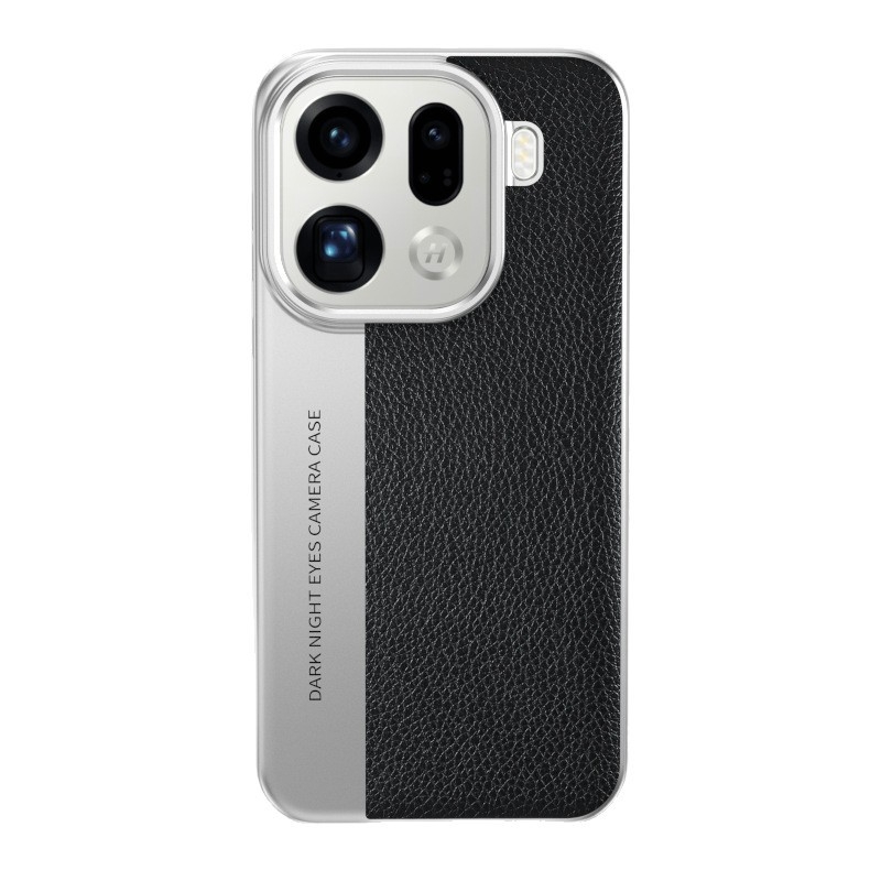 Husa Oppo Find X9 Pro cu textură de piele lychee și protecție X300