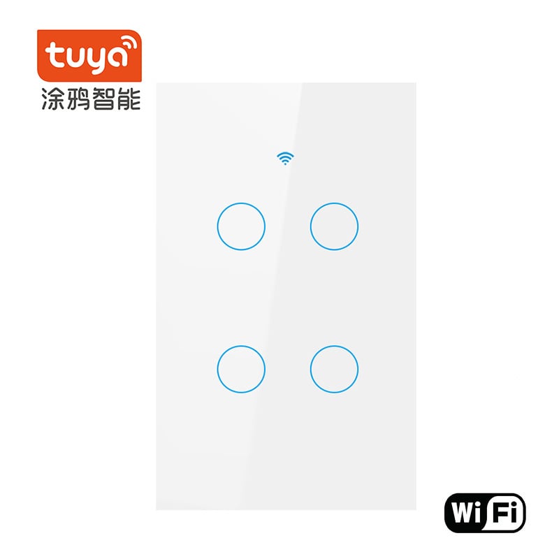 WiFi интелигентен превключвател, еднополюсен, без неутрала, управление чрез приложение и гласово дистанционно
