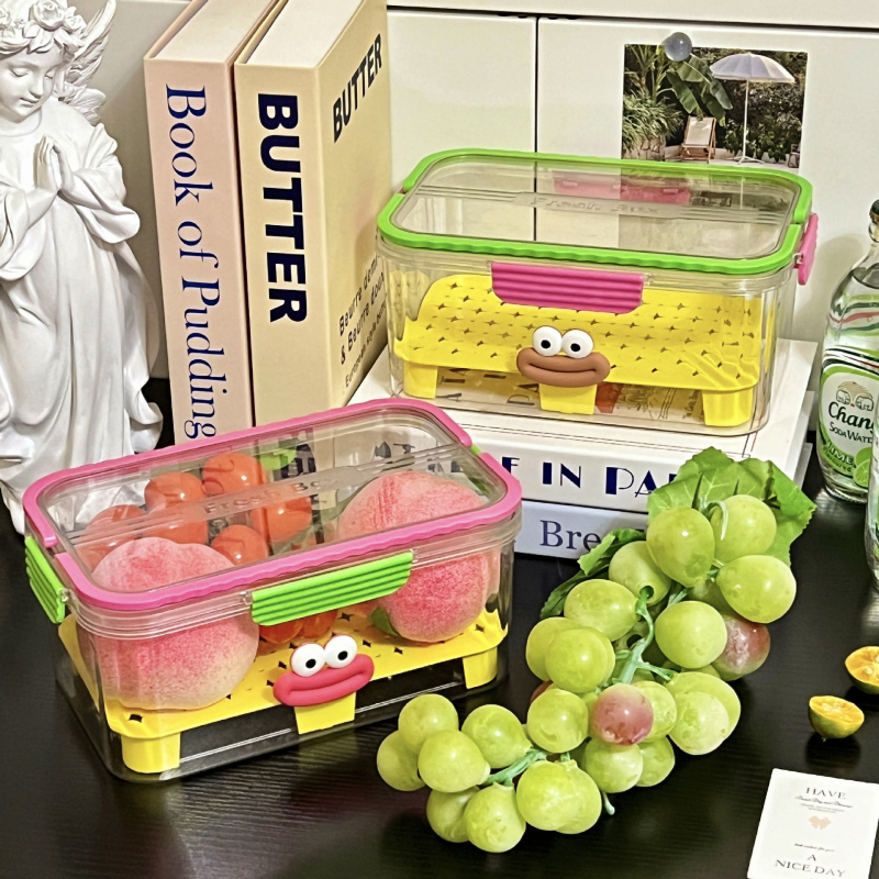 Dopamine cutie portabilă pentru păstrarea prospețimii, pentru exterior, cu capacitate mare, cutie drăguță pentru picnic și depozitare