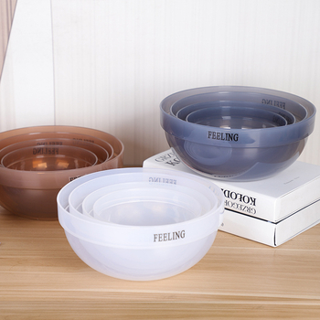 Vas din plastic pentru fructe și legume, bol de bucătărie, farfurie pentru gustări uscate, vas de amestecare – stil simplu
