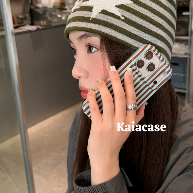 Korejskog stila vrhunsko minimalistično kućište s kontrastnim prugama za iPhone 16 Pro i iPhone 17 Pro Max
