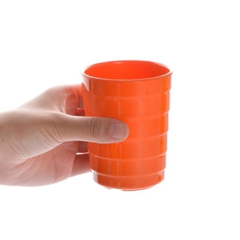 Cupa din melamină colorată pentru băuturi, aspect porțelan, pentru hoteluri, bufete și restaurante comerciale, formă neregulată, culoare solidă, diametru 13–13,9 cm