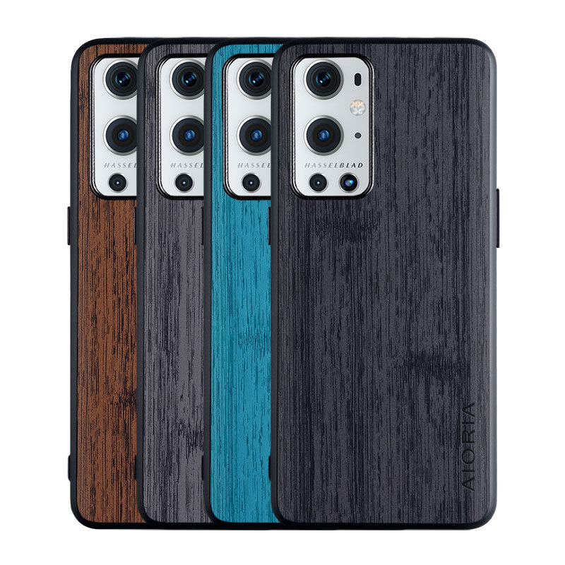 OnePlus 9 Pro PU ochranný kryt na telefón, zadný kryt, minimalistický vidiecky štýl