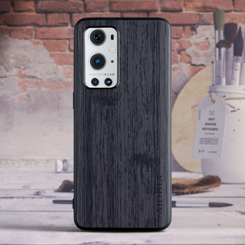 OnePlus 9 Pro PU ochranný kryt na telefón, zadný kryt, minimalistický vidiecky štýl