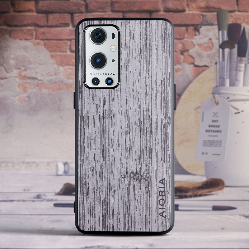 OnePlus 9 Pro PU ochranný kryt na telefón, zadný kryt, minimalistický vidiecky štýl